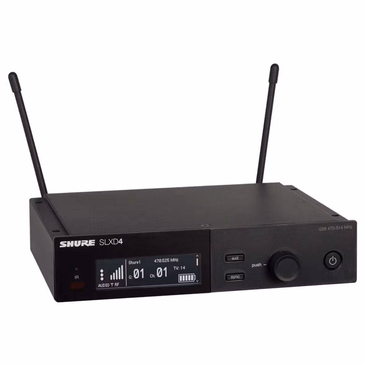 Shure SLXD4 digitaler UHF-Empfänger J54