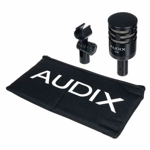 Audix D6 Bassdrum-Mikrofon mit Zubehör