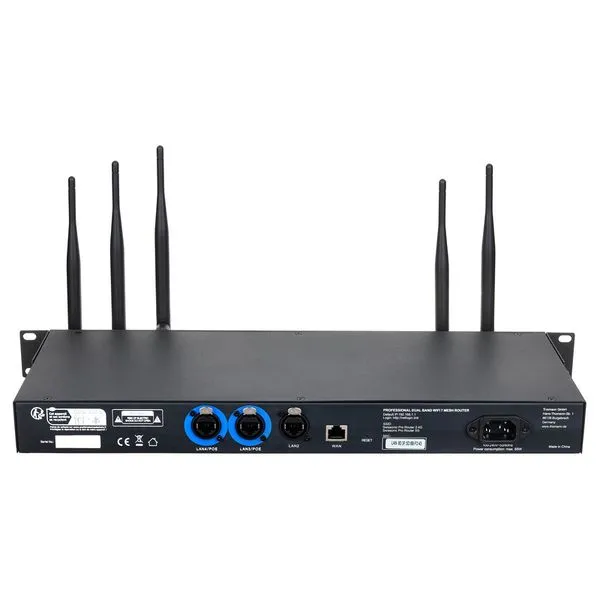 Swissonic Professional Router 2 MKIII – Rückseite mit Anschlüssen